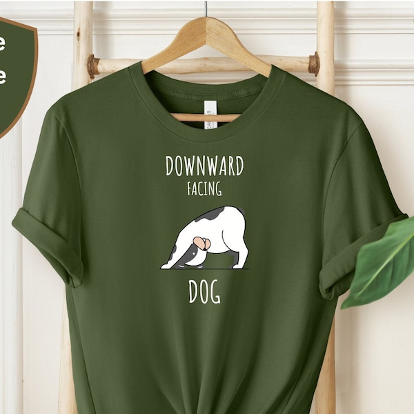 Yoga Shirt, Dog Yoga Shirt, Yoga Lover Shirt, Dog Lover Shirt, Funny Yoga Gift, Meditation Shirt, Yoga Class Gift, Yogi Shirts,Yoga Clothes