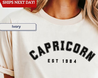 Comfort Colors Capricorn Personalized Shirt Gift, Custom Gift Capricorn Shirt, Zodiac Birthday Shirt, Capricorn Astrology Gift,Capricorn Tee