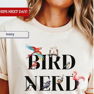 Bird Nerd shirt, Gift for Bird Watcher, Bird Lover Tee, Unisex Bird Tee, Nature Lover Shirt, Bird Lover Gift Comfort Colors