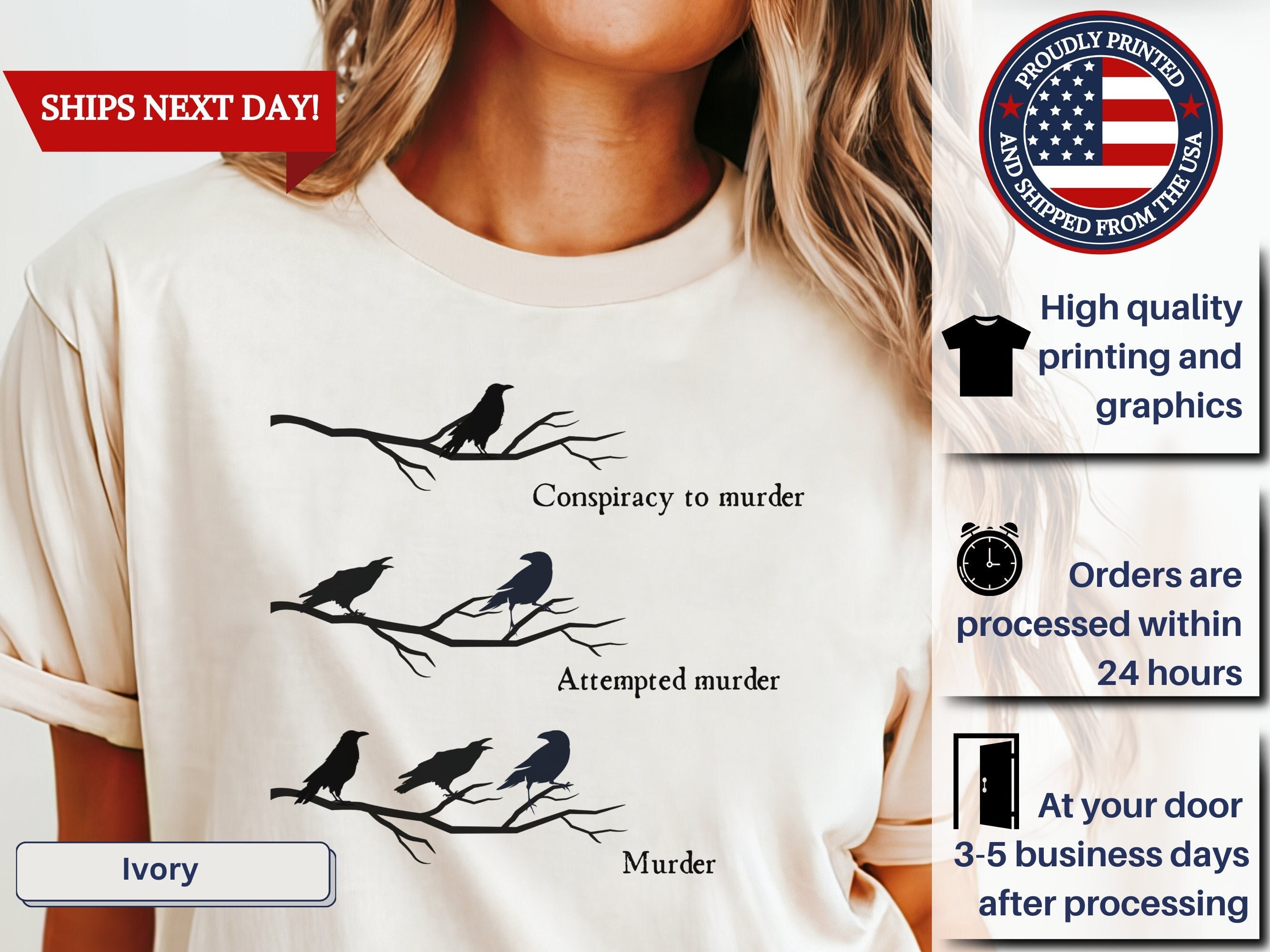 Corvid Shirt - Etsy