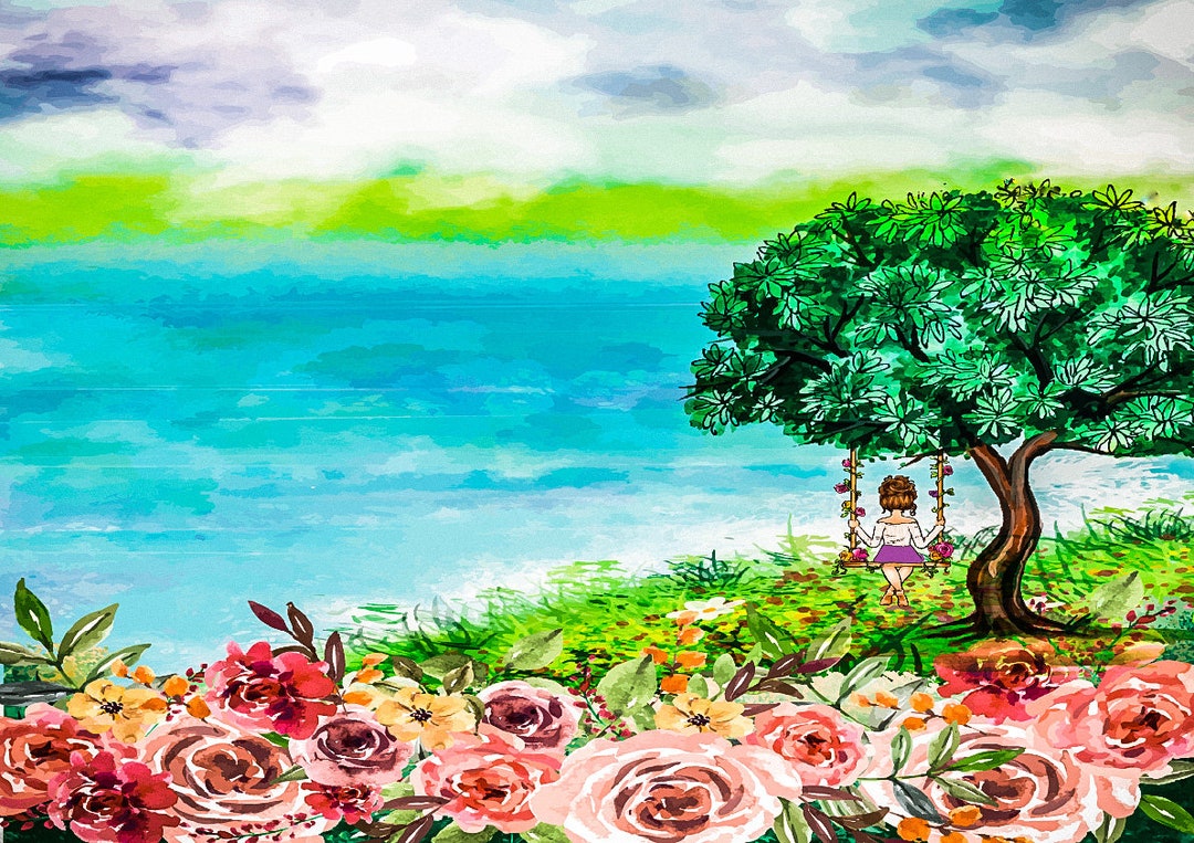 Nature Digital Painting_wall Art Digital Print for Wall Etsy