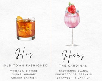 Signature Drink Sign