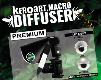 keroart.macro diffuser PREMIUM with LED, handmade, macro diffuser