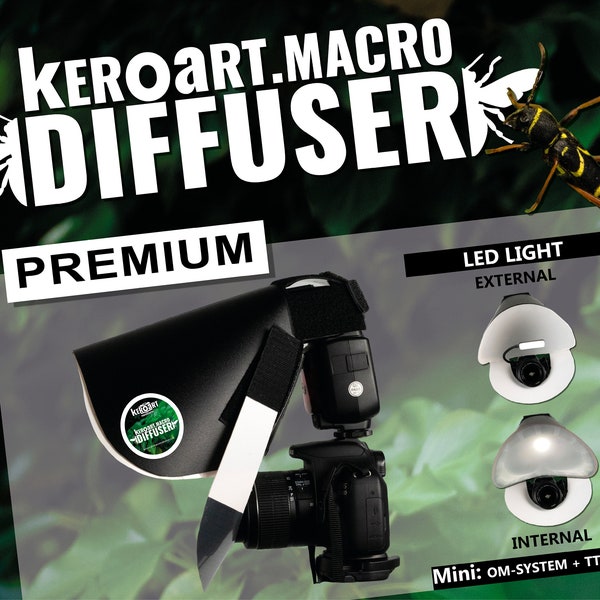 keroart.macro diffuseur PREMIUM avec LED, fait main, macro diffuseur