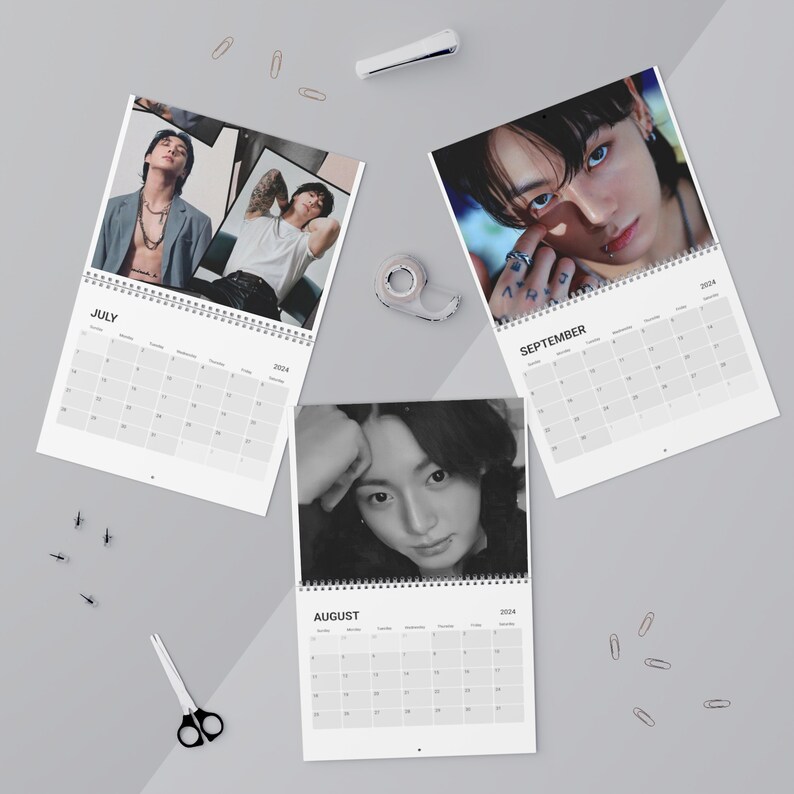 JK Calendar 2024 / Bts JK Calendar / JK Bts Stationary / Etsy 日本