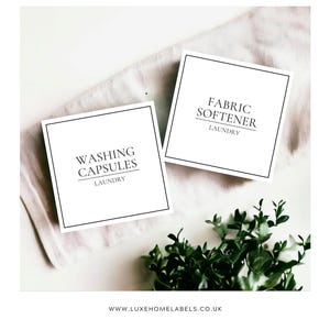 Etiquetas de lavandería personalizadas: pegatinas personalizadas resistentes al agua y al aceite (estilo clásico)