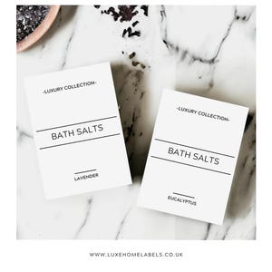 Étiquettes personnalisées pour salle de bain : autocollants de rangement résistants à l&#39;eau et à l&#39;huile