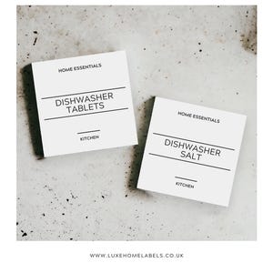 Etichette personalizzate per il bucato: adesivi resistenti all&#39;acqua e all&#39;olio per riporre i vestiti (stile di lusso)