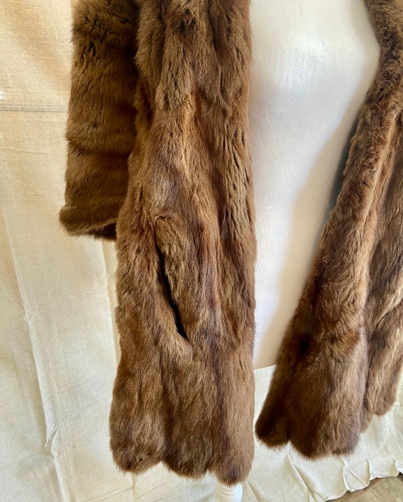Vintage Genuine Mink Fur Caplet Stole, Maine Fur … - image 8