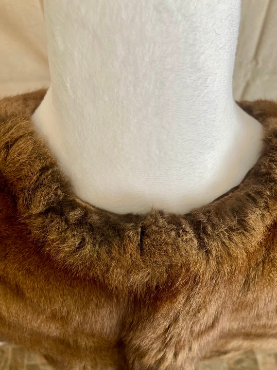 Vintage Genuine Mink Fur Caplet Stole, Maine Fur … - image 6