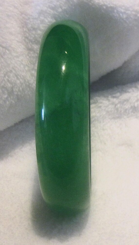 Emerald Green Jade Bangle - image 2
