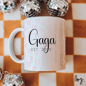 Pregnancy Announcement for Grandparent Mug, New Gaga Gift, New Grandma Announcement, Pregnancy Announcement Mug, I go by Gaga Now