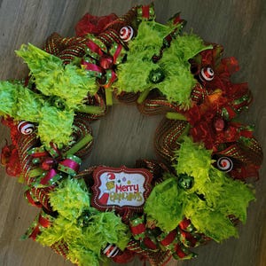 Grinch Holiday Wreath