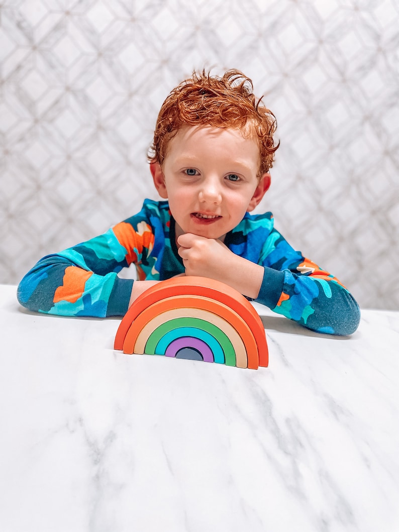 Jaques of London Wooden Toys Rainbow Toy Wooden Stacking Etsy UK