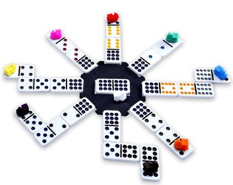 Mexican Train Dominoes - Mexican Dominoes in Wooden Box