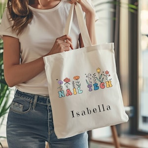 Nail Technician Tote Bag, Personalized Nail Technician Bag, Nail Tech  Bag, Gift for Nail Technician, Gift for Nail Artist Mom Birthday Gift