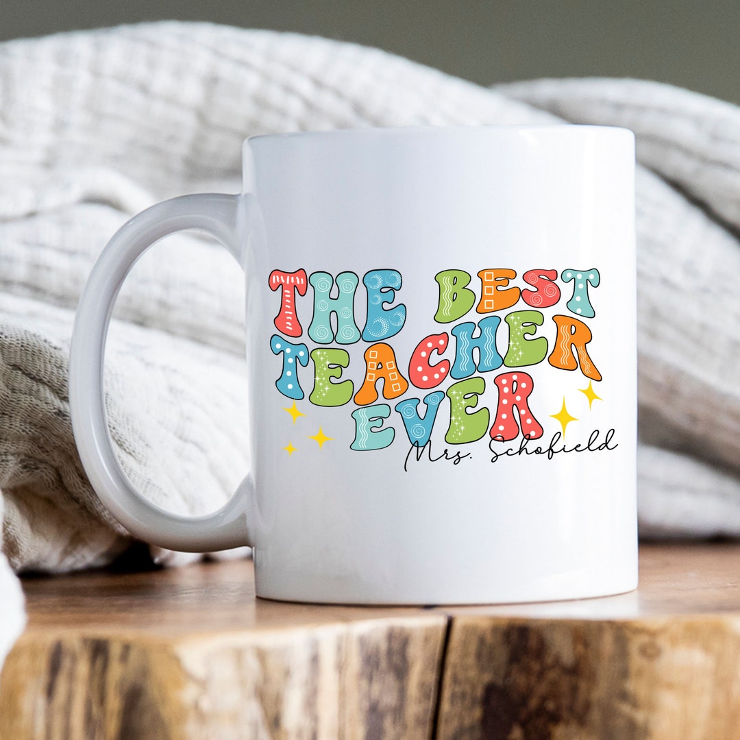 Personalized Teacher Mug, Teacher Coffee Mug, Coffe Mug for Teacher ...