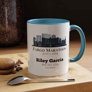 Fargo Marathon Finisher Mug, Marathon Finisher Coffee Mug, Gift for Marathon Runner, Marathon Runner Mug, First Marathon Finisher Coffee Mug