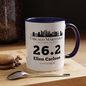 Marathon Finisher Mug, Chicago Finisher Coffee Mug, Half Marathon Finisher, Marathon Runner Mug, Coffee Mug for Runner, Chicago Coffee Mug