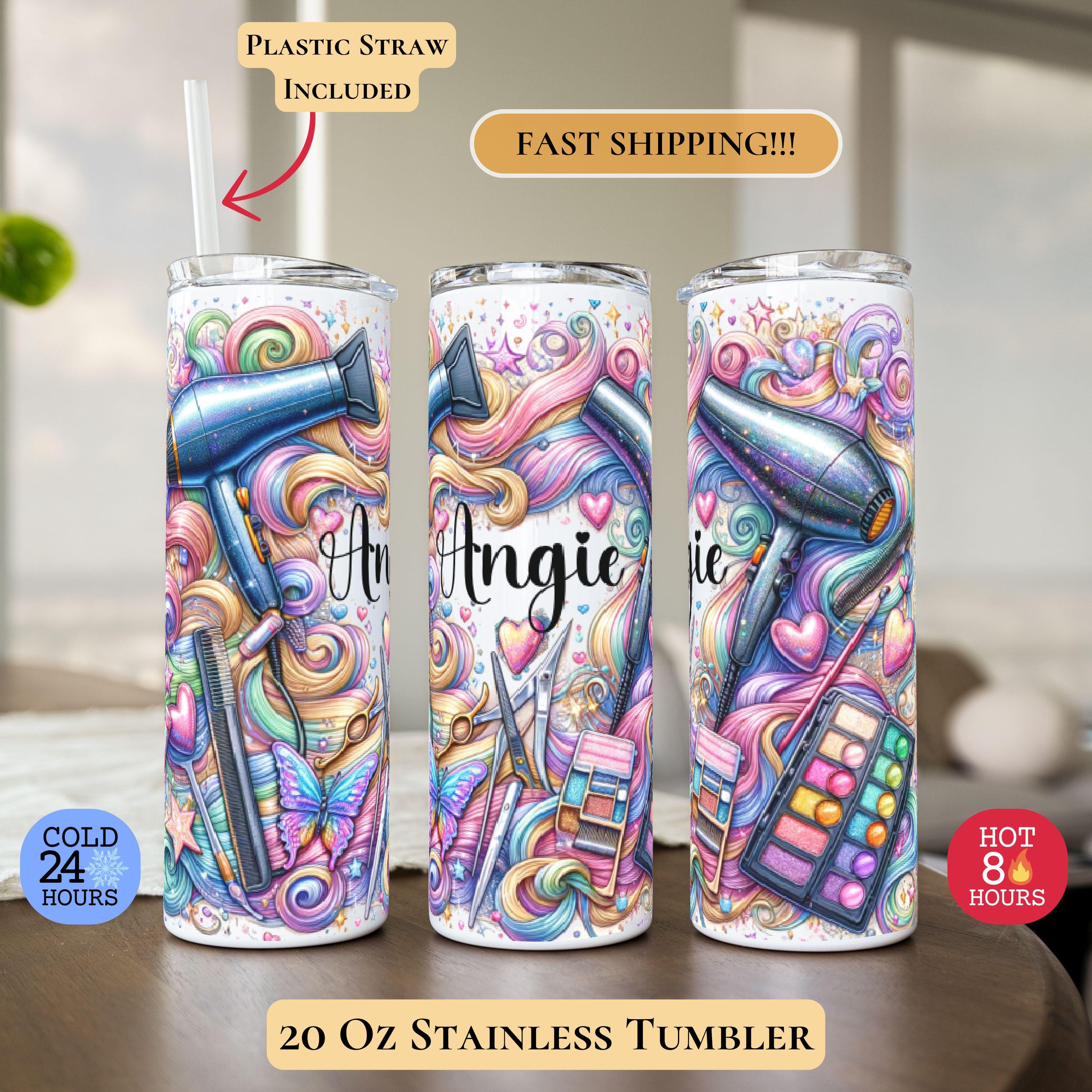Hair Stylist Tumbler, Hair Stylist Skinny Tumbler with Name, Hair Dresser Tumbler, Personalized Tumbler, Hair Stylist Gift Hair Dresser Gift