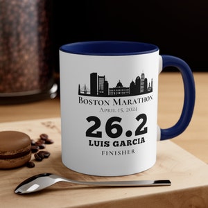 Marathon Finisher Mug, Personalized Running Mug, Half Marathon Finisher, Gift for Marathon Runner, Coffee Mug for Runner, Boston Coffee Mug