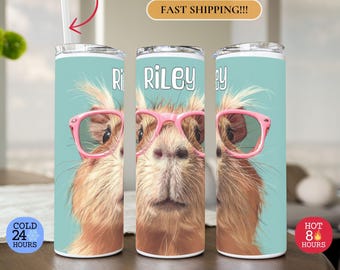 Capybara Tumbler, Cute Capybara Tumbler with Name, Capybara Lover, Birthday Gift for Capybara Lover, Cute Capybara Tumbler, Custom Tumbler