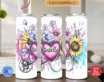 Nurse Tumbler, Personalize Nurse Tumbler, Nurse Gift, RN Graduation Gift, Medical Student Tumbler, Nurse Appreciation Gift, Custom Nurse Cup