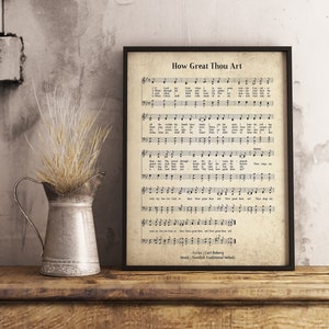 Wie toll bist du Vintage Wand Kunst, Kirchen Hymn Religiöse Poster, Bibel Noten Wand Dekor, Home Office Geschenk Dekor