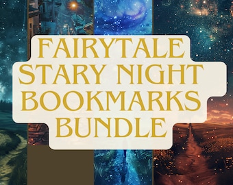 Books, Fantasy, Fairytale, Printable Bookmarks Bundle, Set of 20 PNG ...