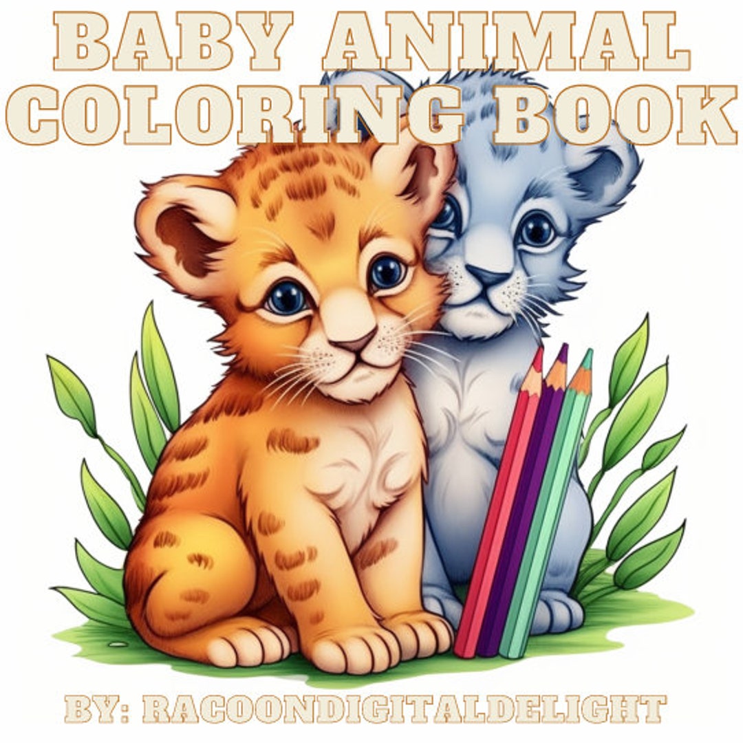 Children Animal Coloring Book Prompts Cute AI Art Prompt for Kids ...