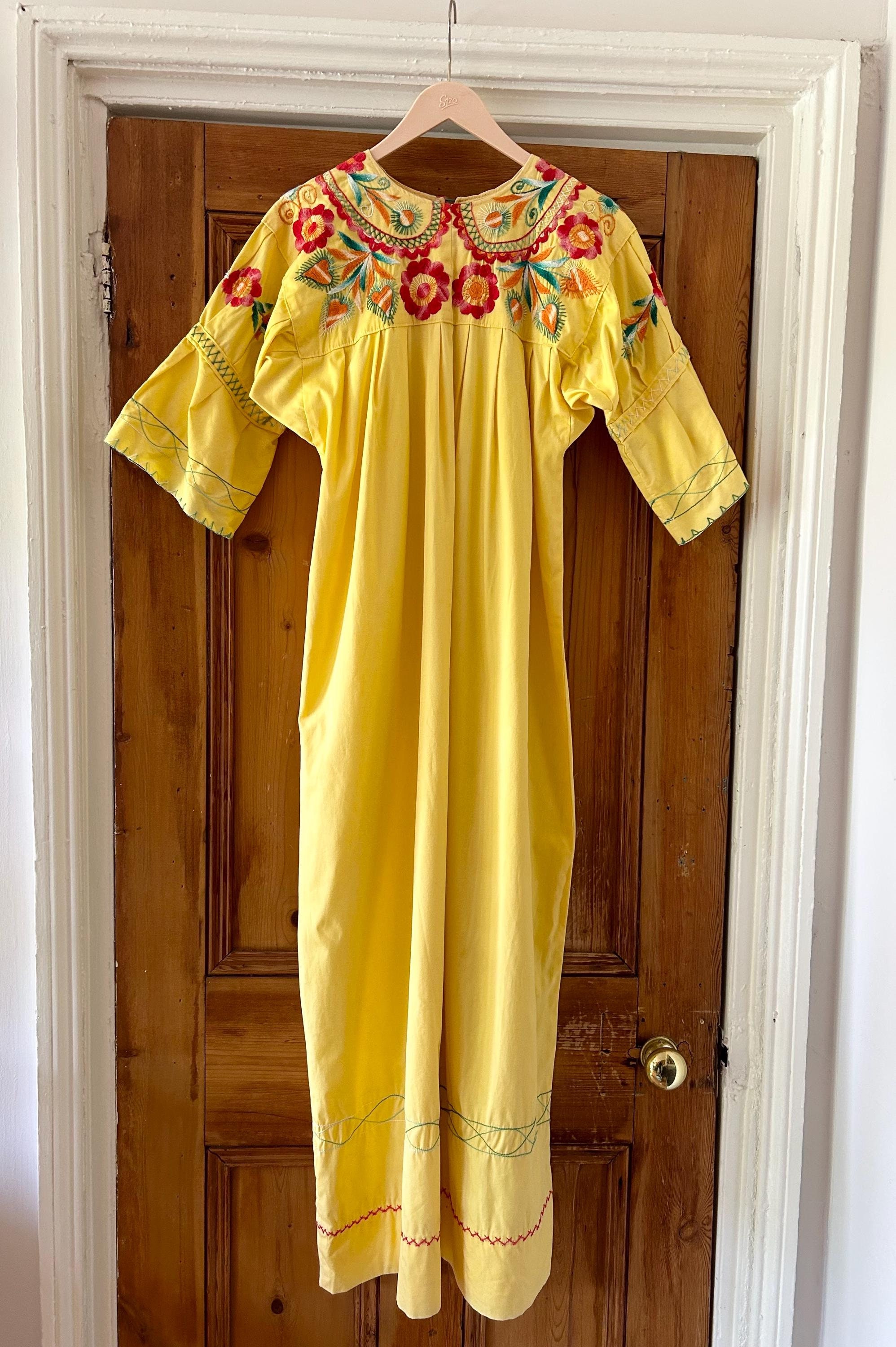ワンピース 70s Yellow Mexican Dress il_fullxfull.3655986068_8ir0.jpg