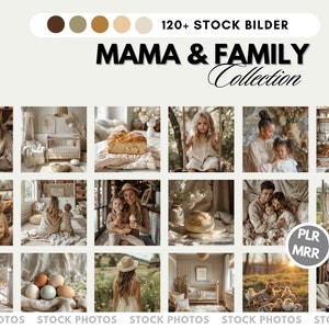 Moeder & Gezin Collectie| 120+ stockfoto's MRR PLR | Canva-sjabloon | Instagram-bericht | Instagram-verhaal