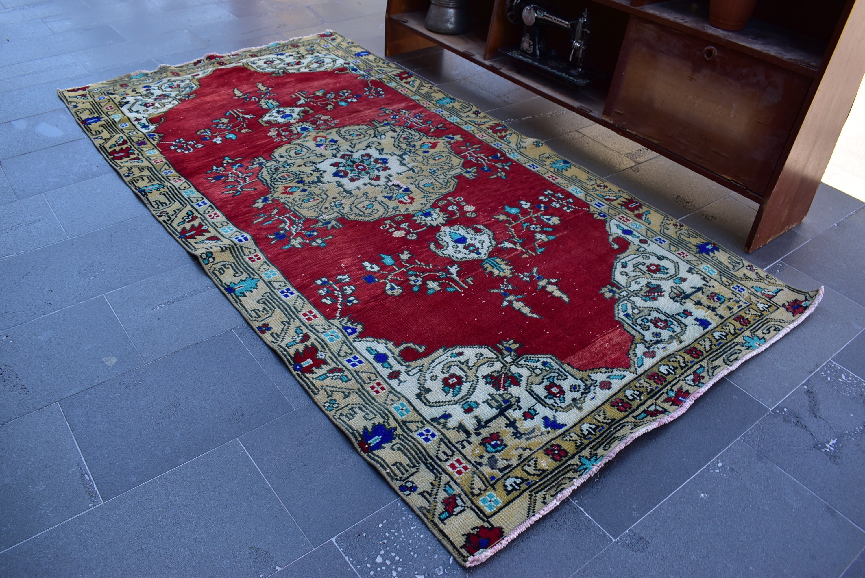 Turkish Rug, Vintage Rug, Handmade Rug, Boho Decor, Large Rug, Floor ...