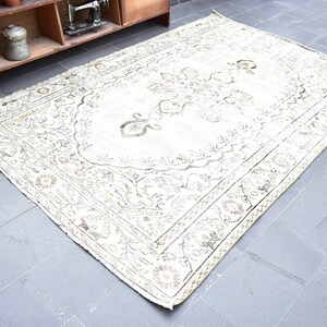 Turkish rug, Boho rug, Handmade rug, Boho decor, Home decor rug, Livingroom rug, Bedroom rug, Oushak rug, Turkey rug 6.2 x 9.4 ft ORT2122