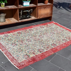 Vintage Teppich, Handgewebter Teppich, Kelimteppich, Anatolischer Teppich, Küchenteppich, Orientteppich 150 x 200 cm ORT0091
