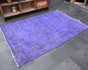 Turkish rug, Vintage rug, Handmade rug, Boho decor, Home decor rug, Floor rug, Organic wool rug, Oushak rug, Turkey rug 5.2 x 8 ft ORT2293