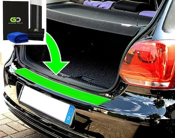 Loading sill protection suitable for BMW 1 Series II F20 / F21 2011-2015 paint protection, car bumper protection, transparent, carbon look, matt black