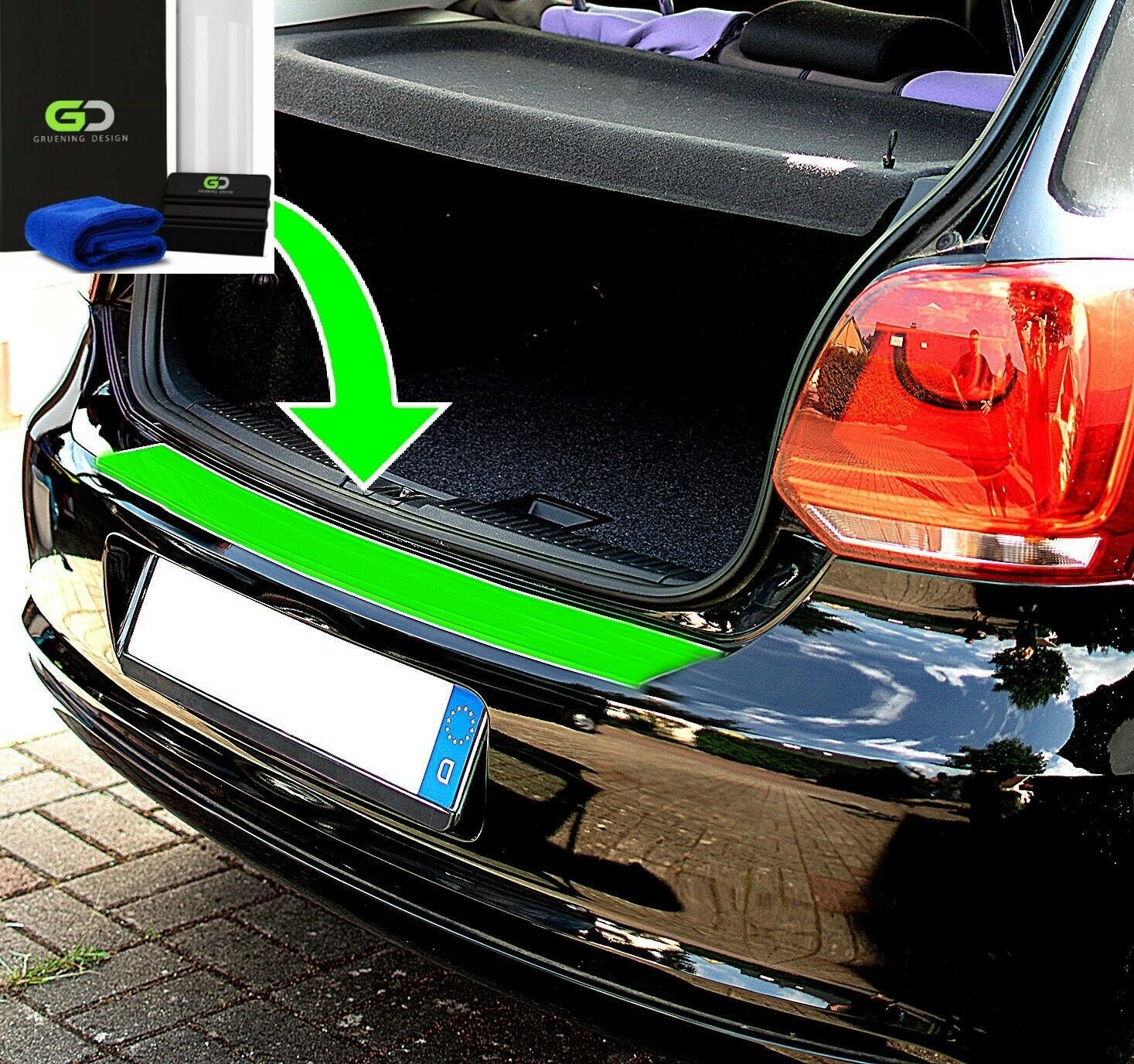 Autotürschutz Stoßstange,4 Stück Auto Rückspiegel Kantenschutz
