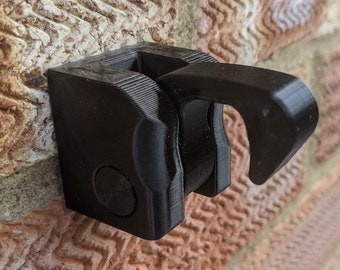 HandleStay - the Door Handle Stay Hook for Doors that open onto walls - No need to drill into door, Easy Latching!