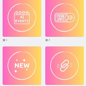 PINK - 20 Instagram Story Highlight Icons | Canva Editable | Aesthetic IG Covers for Influencers & Small Business