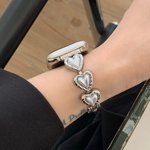 Stainless Steel Metal Bracelet Apple Watch Jewelry Wrist iWatch Series SE 9 8 7 6 5 4 3 2 1 Women 38mm 40mm 41mm 42mm 44mm 45mm 49mm