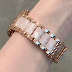 For Xiaomi Smart Band 8 Pro Resin+Rhinestone Wrist Strap