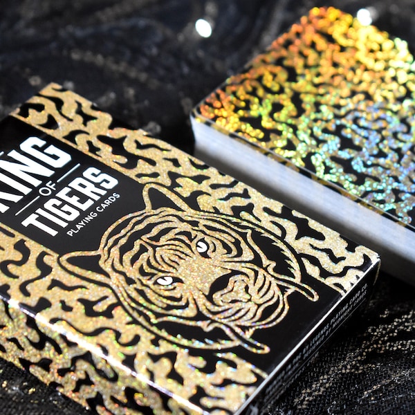 The KING of TIGERS Gold Playing Cards