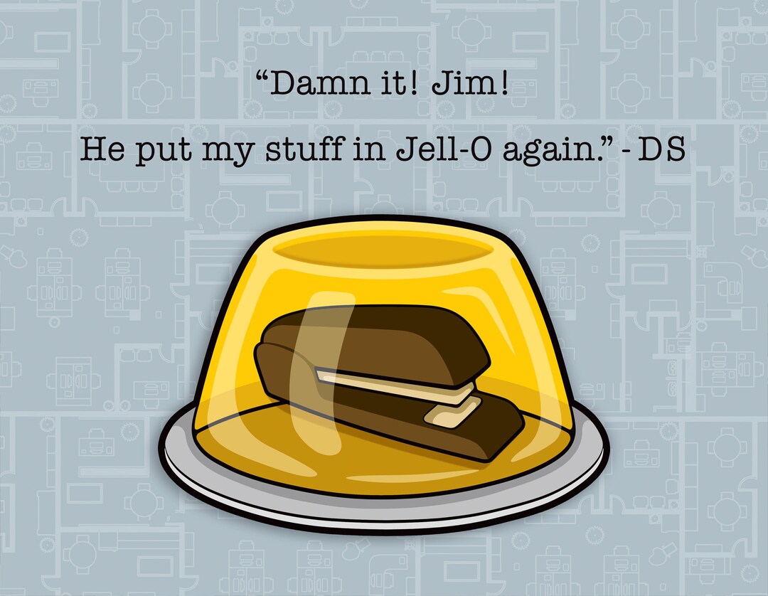 The Office Stapler in Jello 14 X 11 Print Etsy
