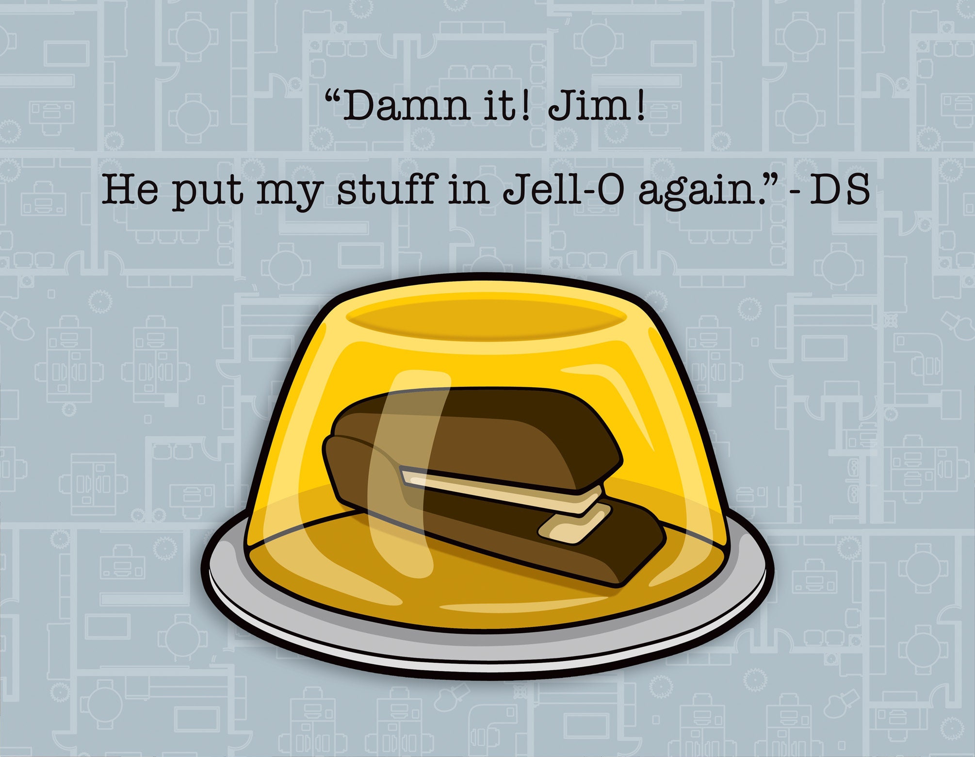 The Office Stapler in Jello 14 X 11 Print - Etsy
