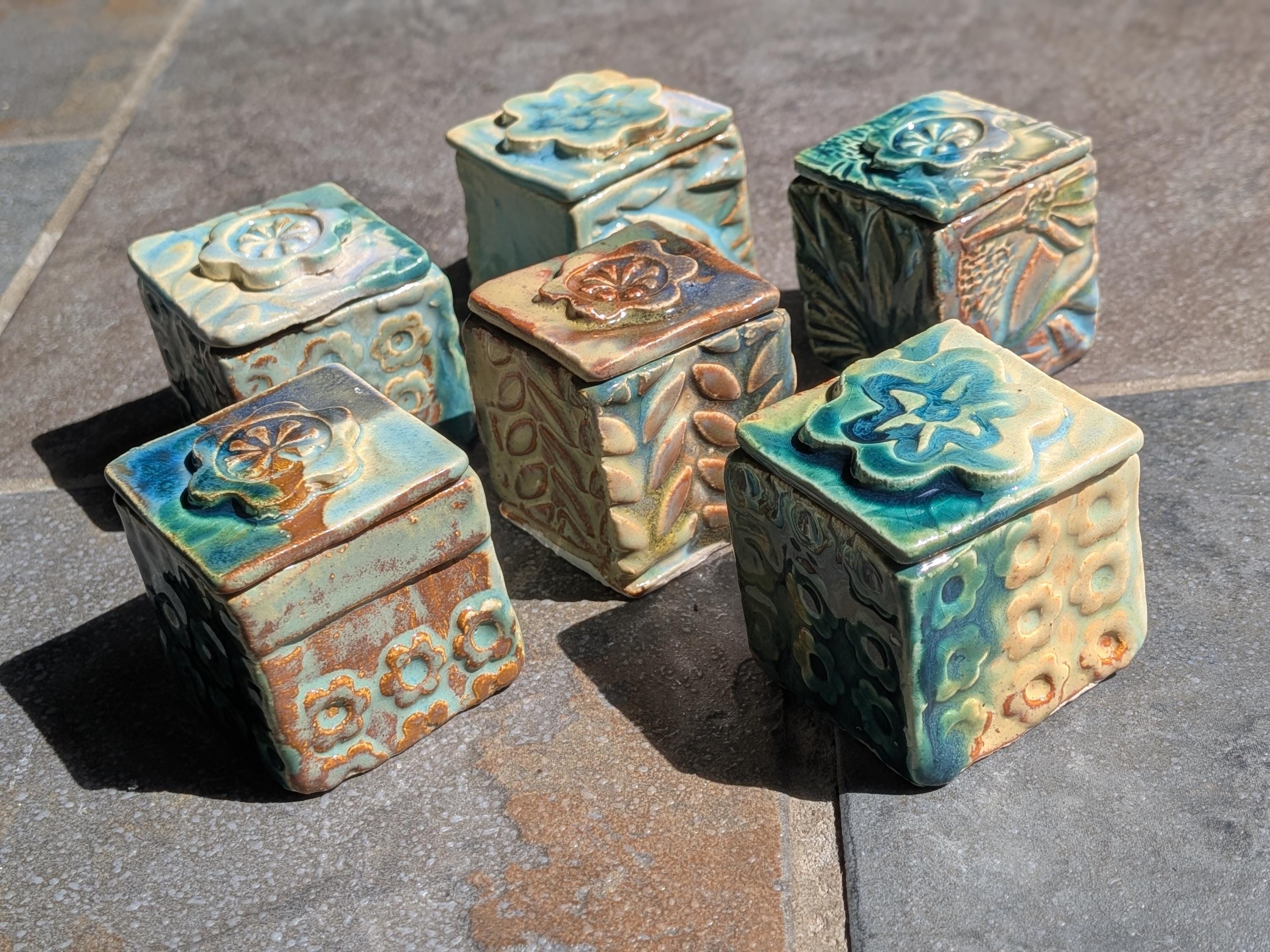 Tiny Ceramic Box - Etsy