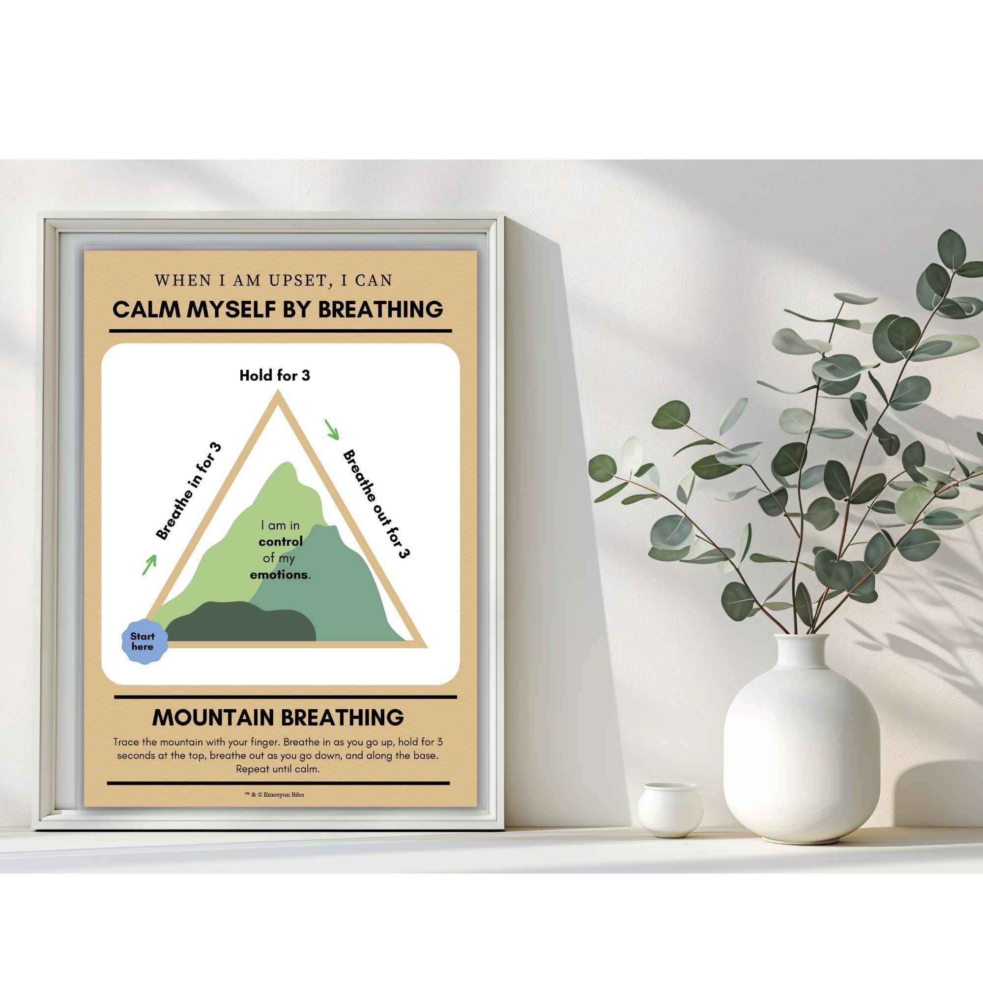 Breathing Exercise Posters for Kids Coping Skills Printable PDF - Etsy