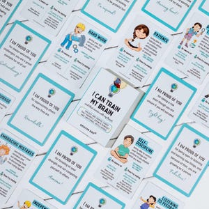 Je peux entraîner mon cerveau à développer ma mentalité et mon processus, 27 cartes de louanges