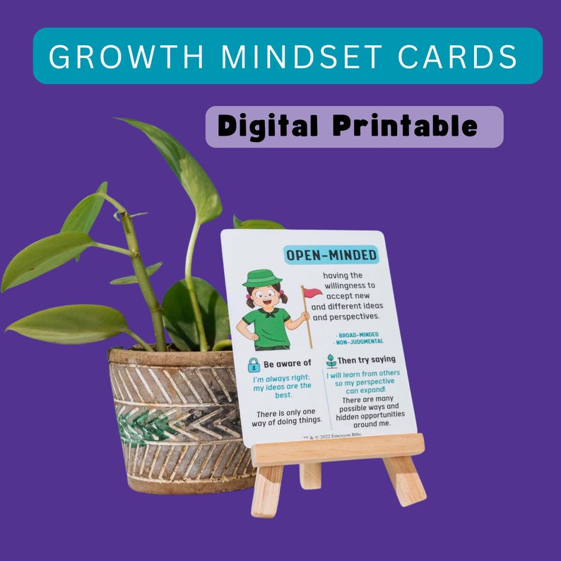 Growth Mindset Cards for Kids: Printable Affirmations, Process Praise (digital Printable) - Etsy