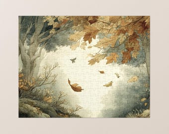 Autumn Leaves Jigsaw Puzzle - Cozy Fall Family Game Night